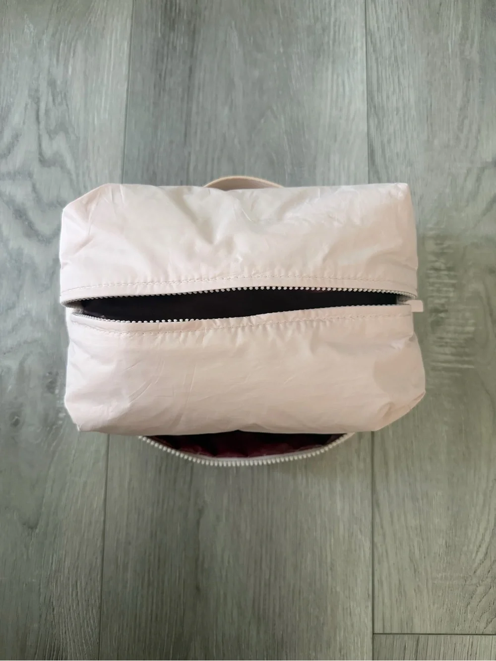 Rare Beauty Puff Toiletry Bag Blush Pink Cosmetic Case